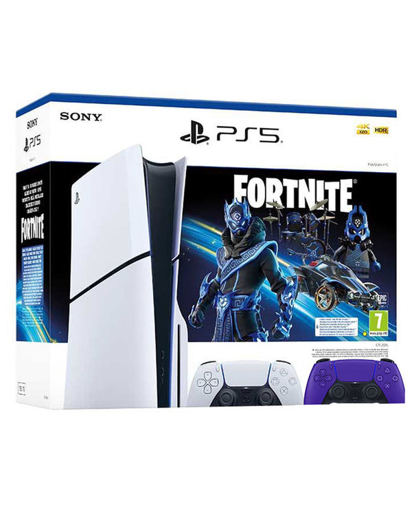 Sony PlayStation 5 PS5 Slim Fortnite + Dodatni DualSense Wireless Controller - Galactic Purple